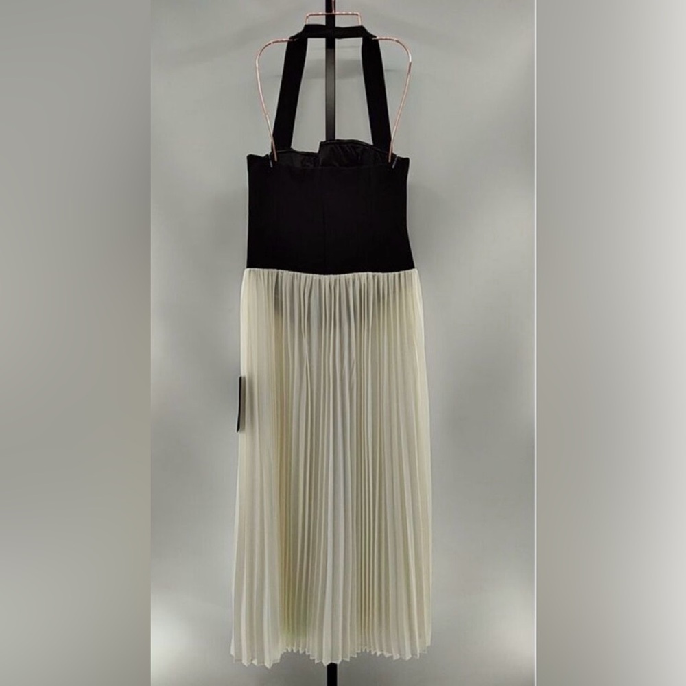 Lulus Suri Mixed Media Halter Maxi Dress XL NWT - Picture 5 of 7